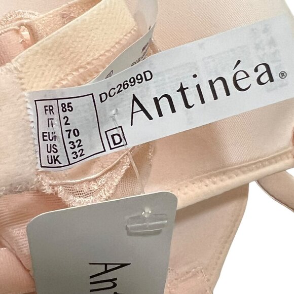 Antinéa Lingerie Exactement Chic Bra 32D Magnolia Embroidered Underwire NWT - Picture 6 of 6